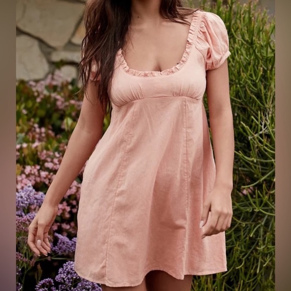 Free People Linen Baby Doll Dress - Picture 2 of 5